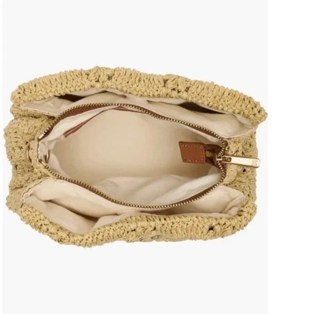 Sam Edelman NEW!!!! Layla Floral Raffia Shoulder Bag - Picture 5 of 9